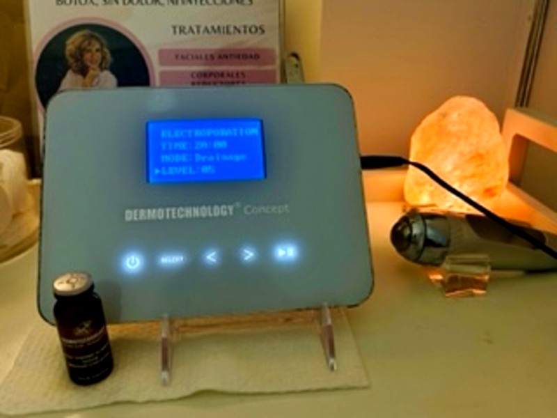 Equipo Dermotechnology Concept en cabina - Nelly Serre Marbella